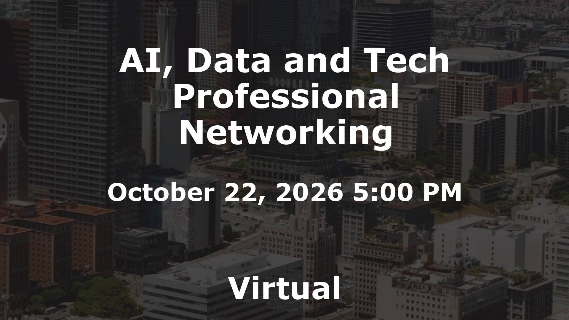 AI, Data and Tech Professional Networking event image